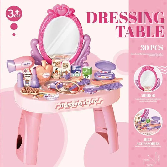 Kids Dressing Table Toy Set – Makeup Fun for Little Princesses 💄